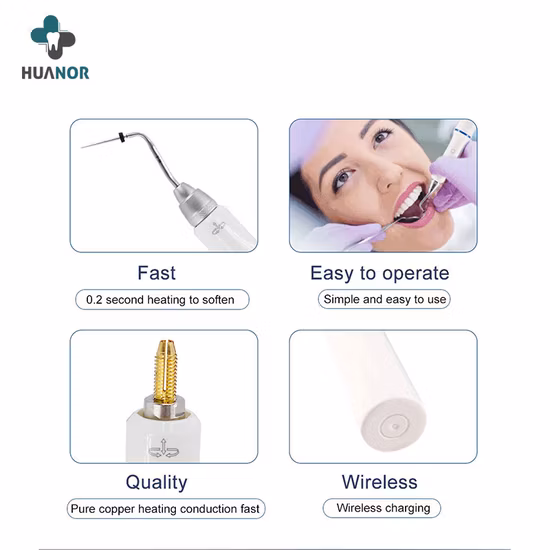 합금 360도 치과 회전대 무선 Denjoy Gutta Percha 폐쇄 시스템